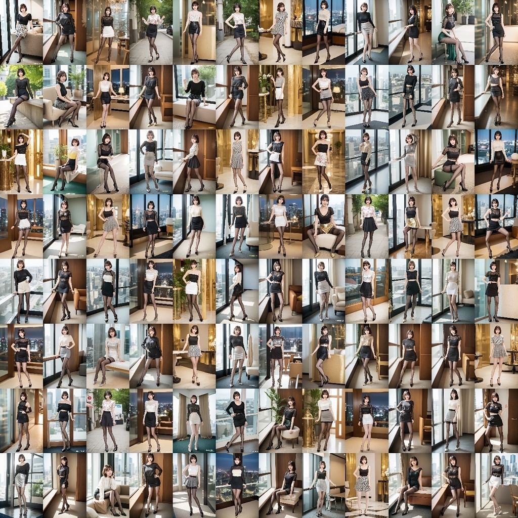 ボブカットのOLの美しすぎるスト脚とパンプス - Bob-cut office lady's beautiful legs and pumps -