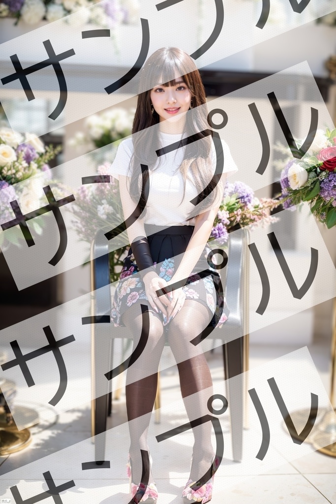 フラワーショップ店員の美脚 - Flower shop clerk's beautiful legs -