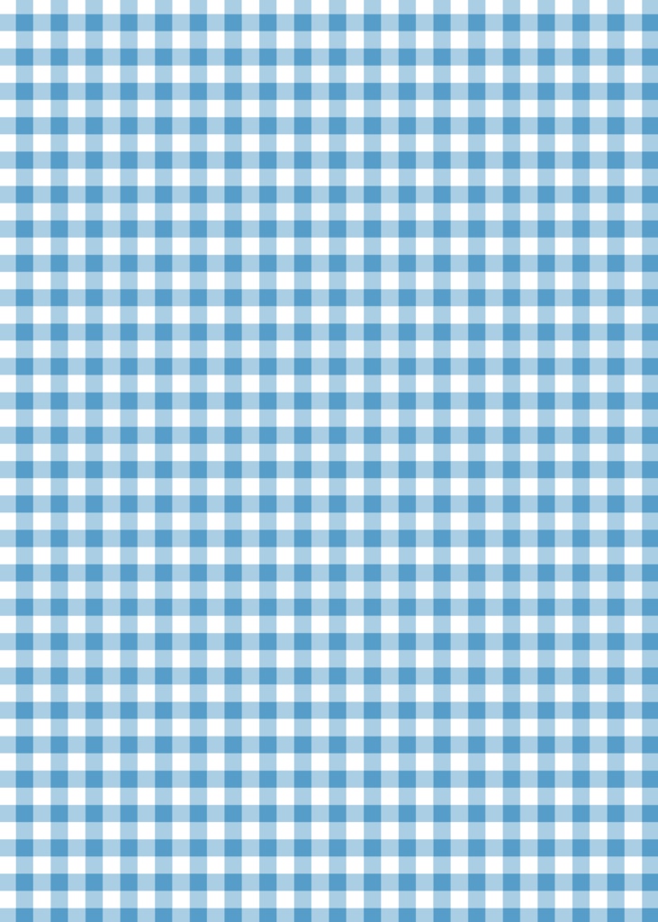 ギンガムチェック水色
