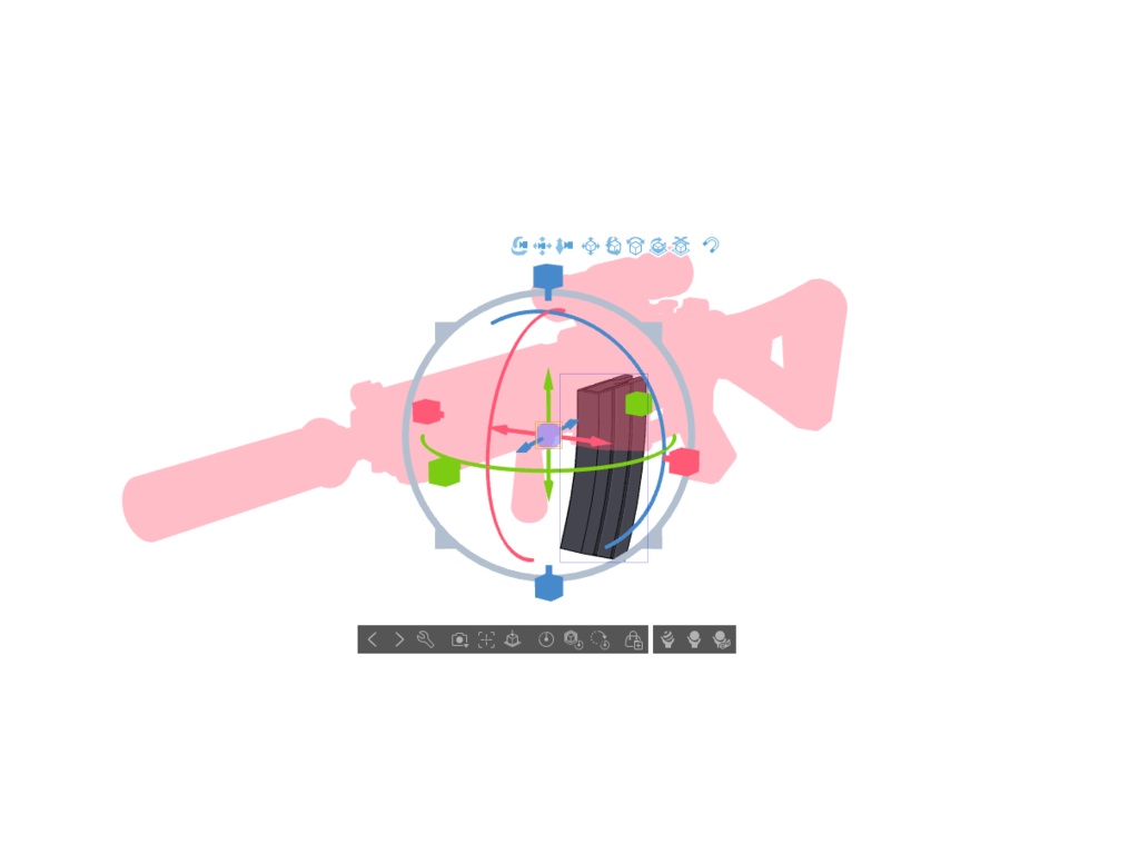 【ブルアカ】砂狼シロコ 銃器 3Dモデル (CLIP STUDIO用)