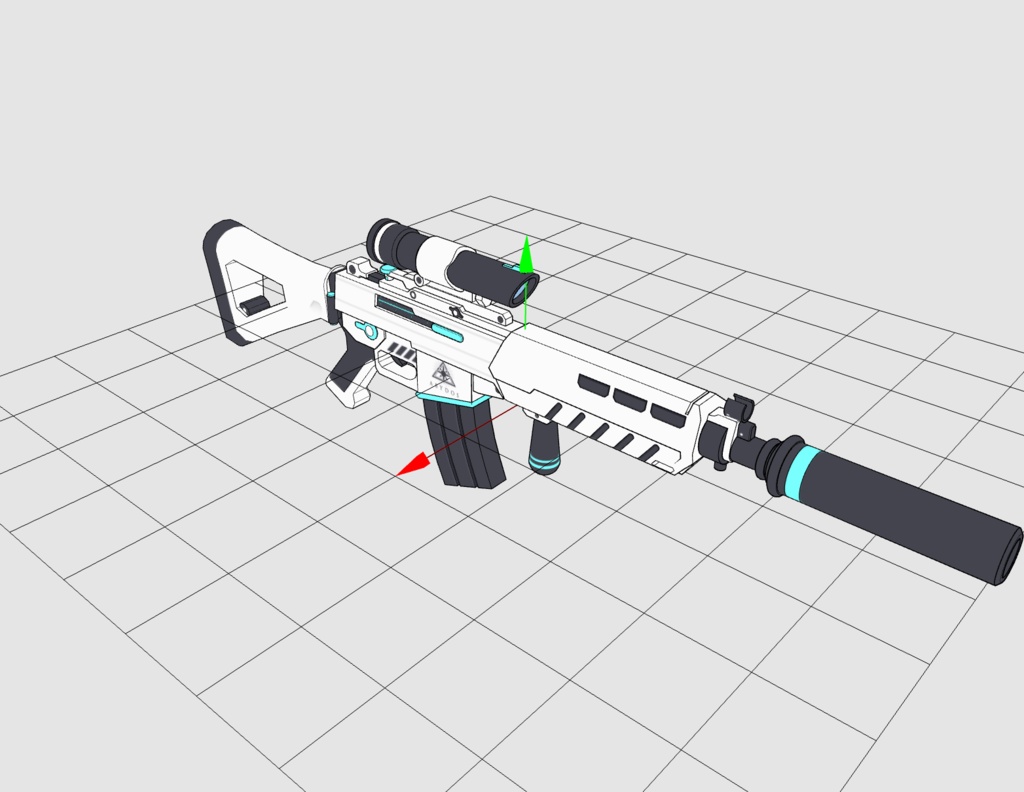 【ブルアカ】砂狼シロコ 銃器 3Dモデル (CLIP STUDIO用)