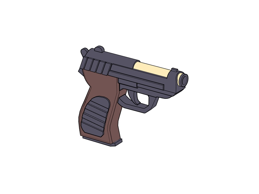 【ブルアカ】棗 イロハ 銃器 3Dモデル (CLIP STUDIO用)