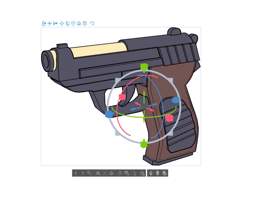 【ブルアカ】棗 イロハ 銃器 3Dモデル (CLIP STUDIO用)