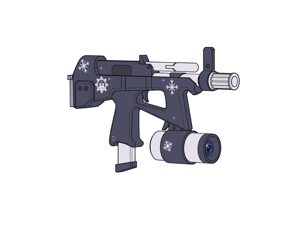 【ブルアカ】天見 ノドカ 銃器 3Dモデル (CLIP STUDIO用)