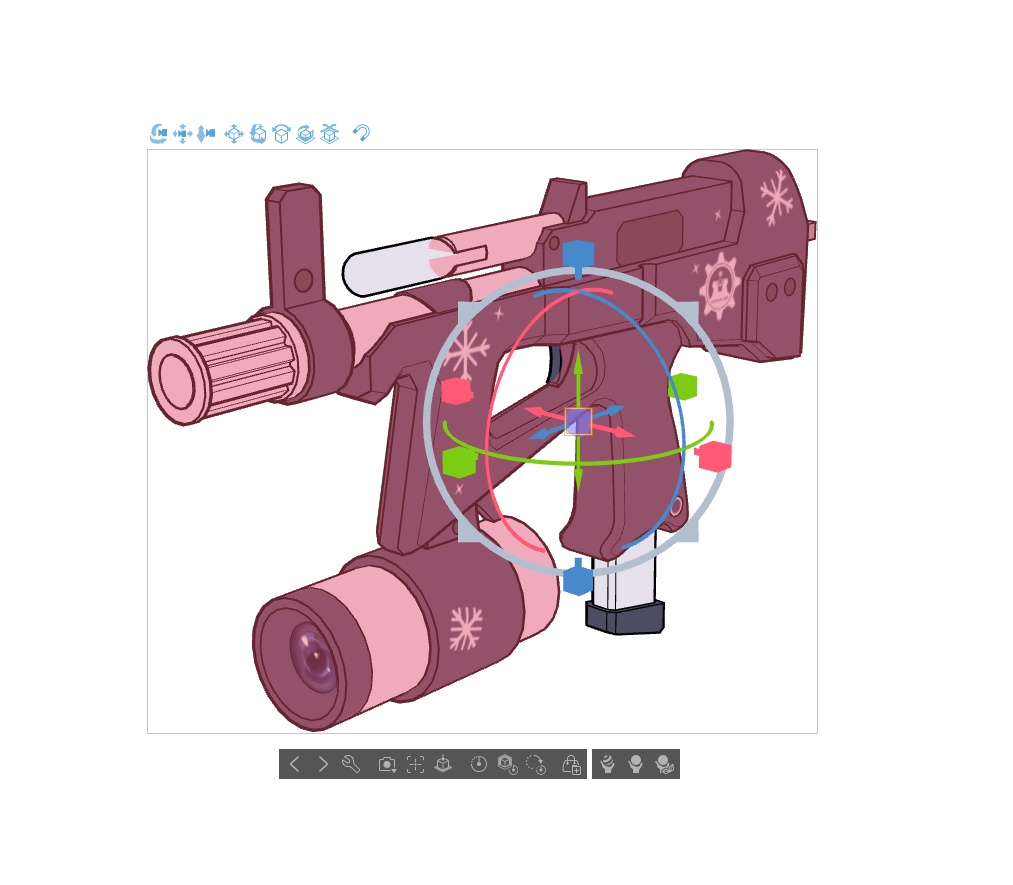 【ブルアカ】天見 ノドカ 銃器 3Dモデル (CLIP STUDIO用)