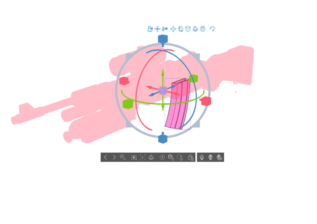 【ブルアカ】合歓垣 フブキ 銃器 3Dモデル (CLIP STUDIO用)