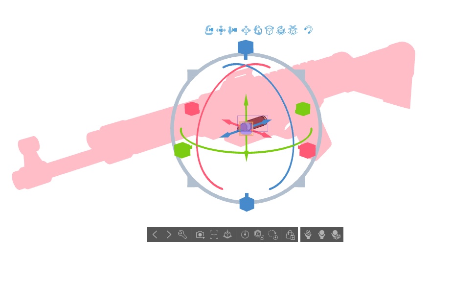 【ブルアカ】元宮 チアキ 銃器 3Dモデル (CLIP STUDIO用)