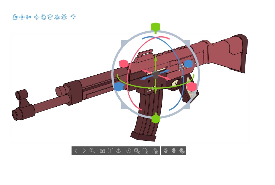 【ブルアカ】元宮 チアキ 銃器 3Dモデル (CLIP STUDIO用)