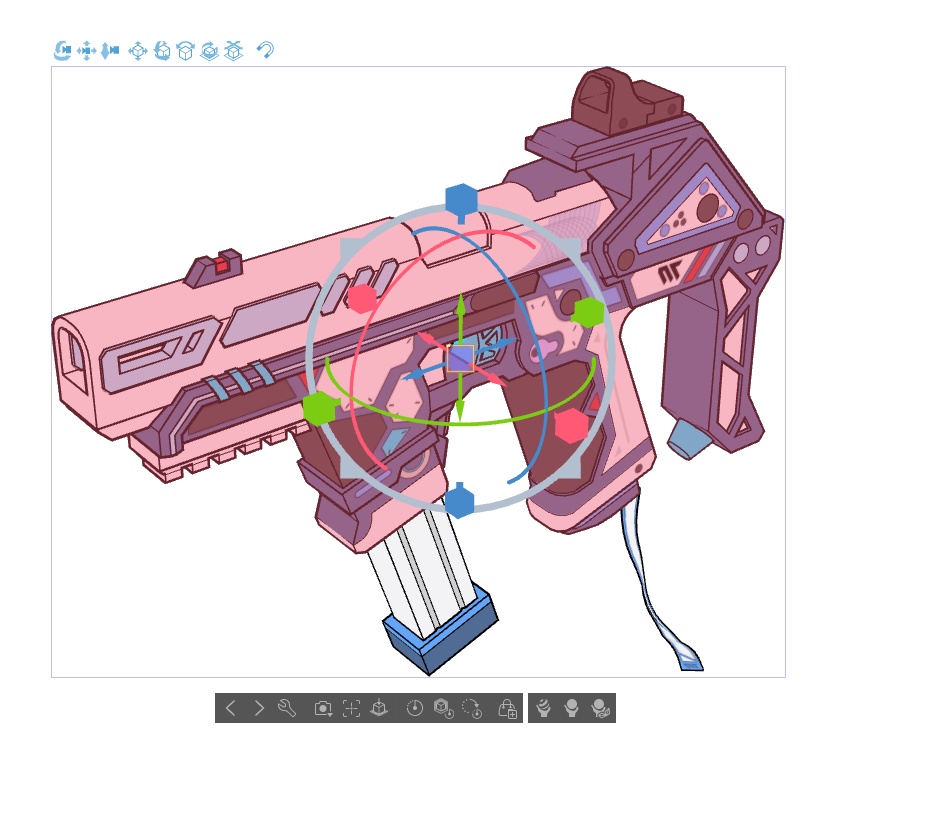 【ブルアカ】生塩 ノア 銃器 3Dモデル (CLIP STUDIO用)