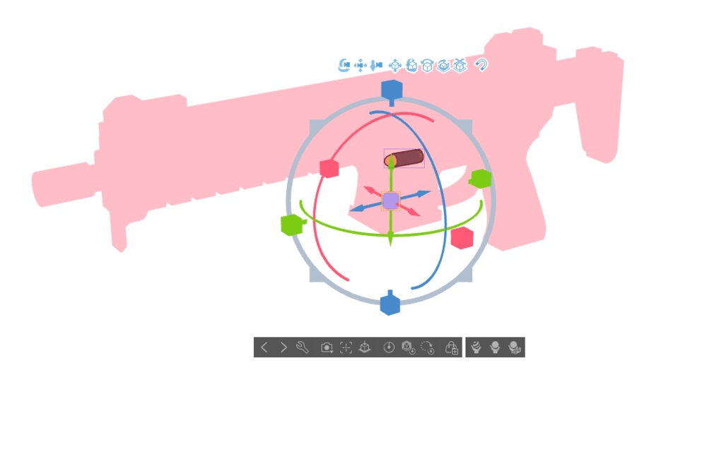 【ブルアカ】美甘 ネル 銃器 3Dモデル (CLIP STUDIO用)