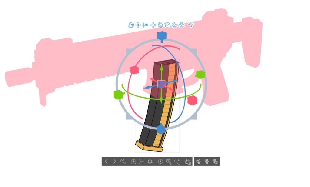 【ブルアカ】美甘 ネル 銃器 3Dモデル (CLIP STUDIO用)