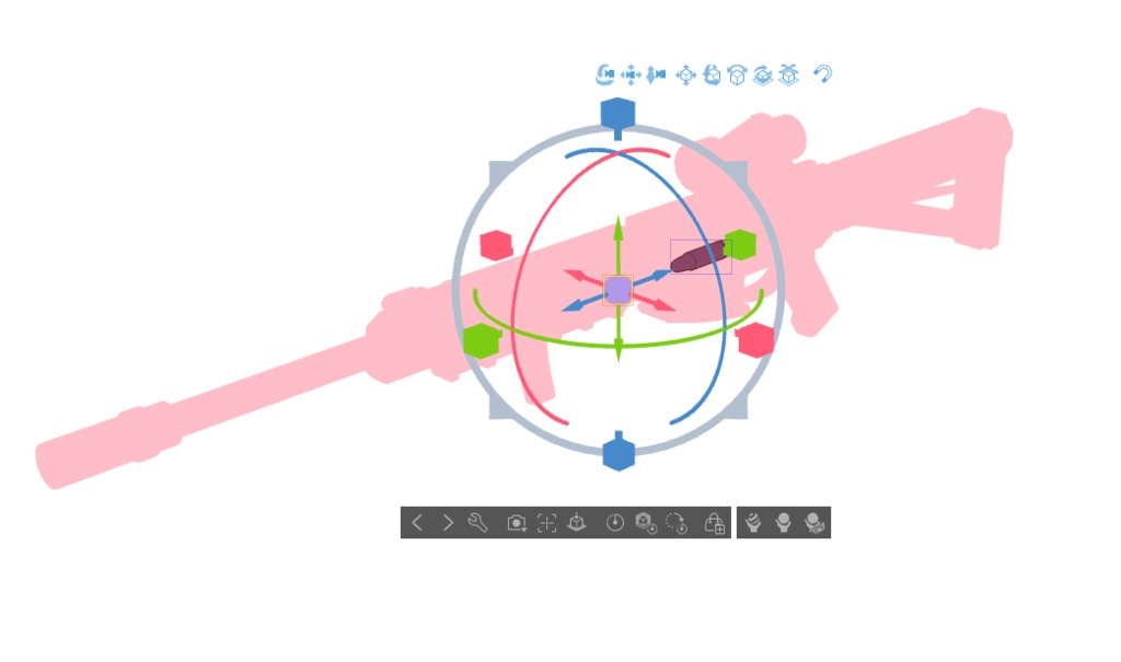 【ブルアカ】錠前 サオリ 銃器 3Dモデル (CLIP STUDIO用)