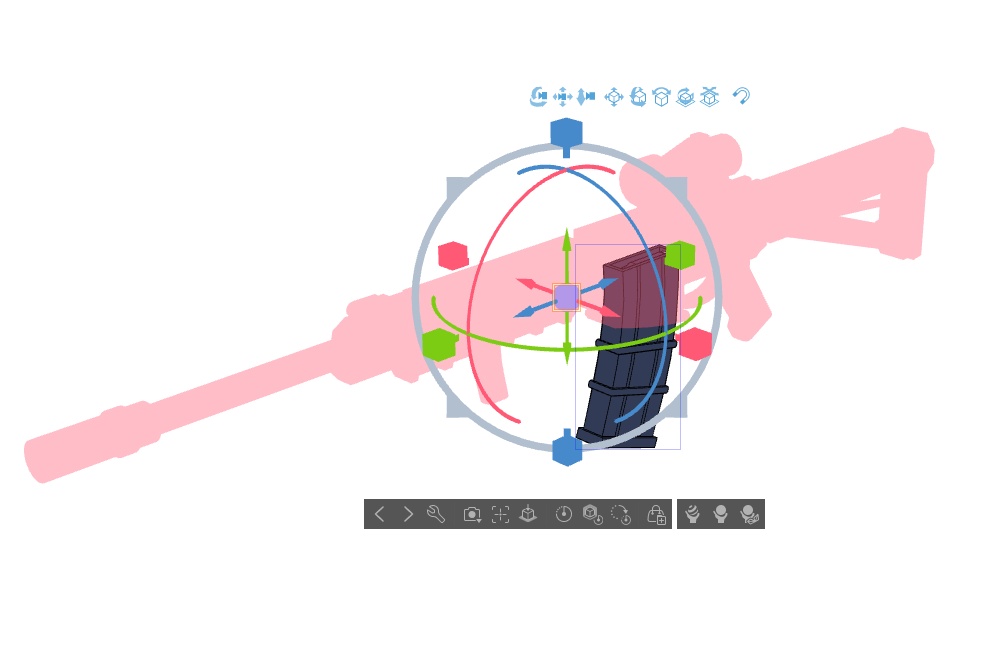 【ブルアカ】錠前 サオリ 銃器 3Dモデル (CLIP STUDIO用)