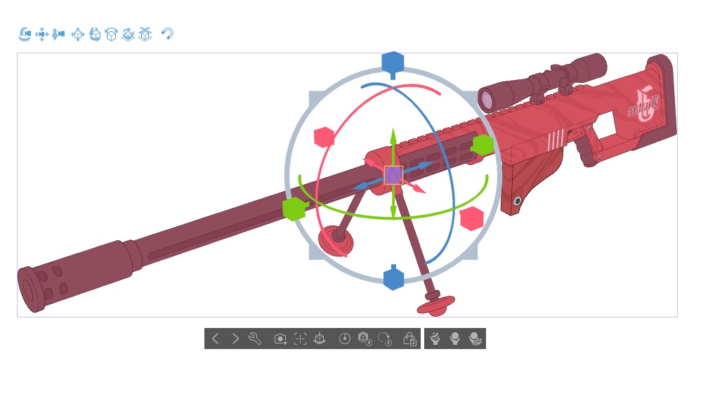 【ブルアカ】静山 マシロ銃器 3Dモデル (CLIP STUDIO用)