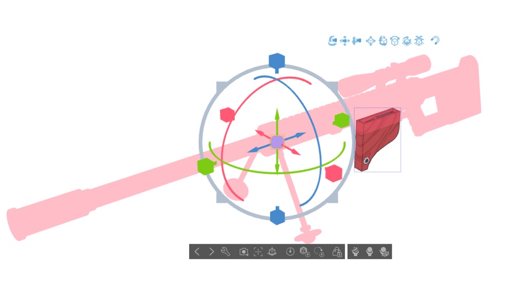 【ブルアカ】静山 マシロ銃器 3Dモデル (CLIP STUDIO用)
