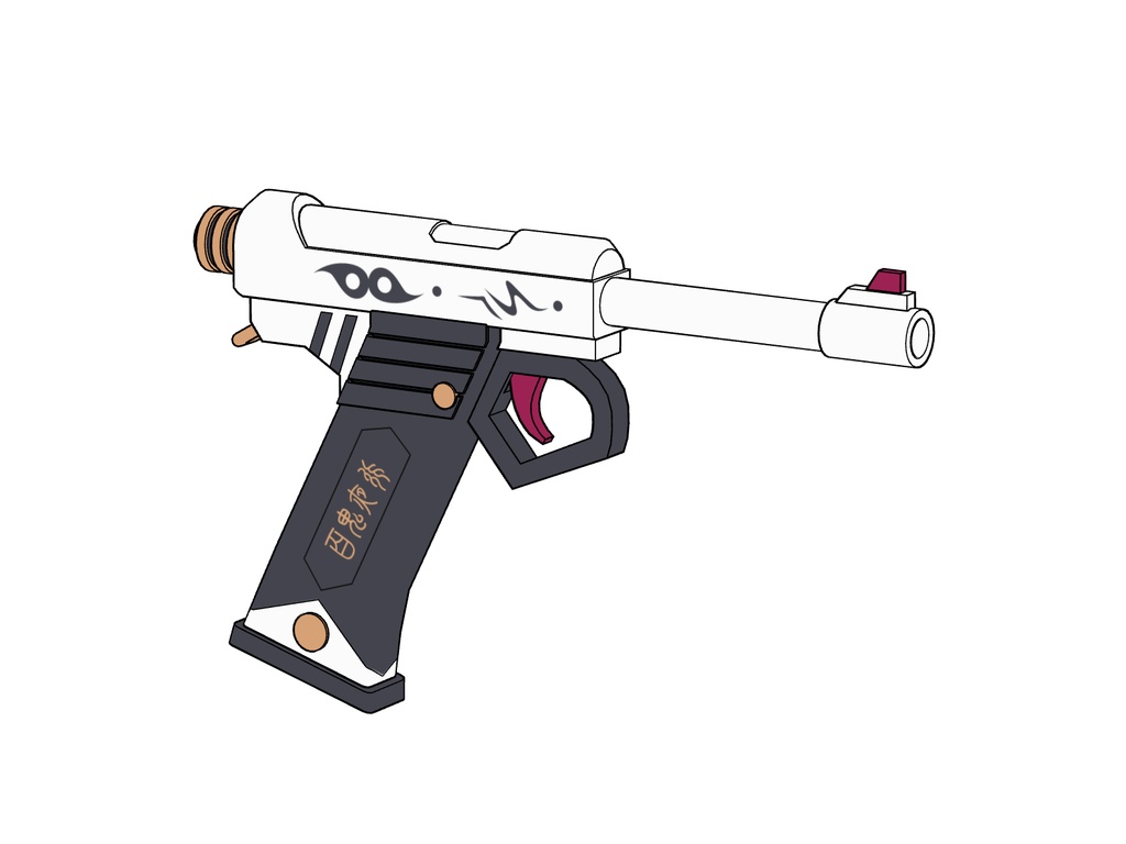 【ブルアカ】天地 ニヤ 銃器 3Dモデル (CLIP STUDIO用)