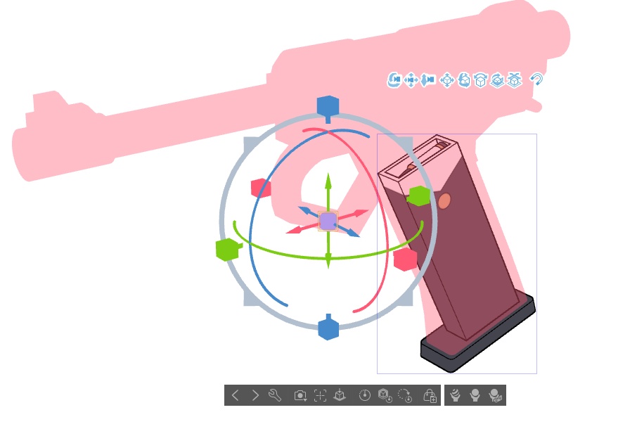【ブルアカ】天地 ニヤ 銃器 3Dモデル (CLIP STUDIO用)