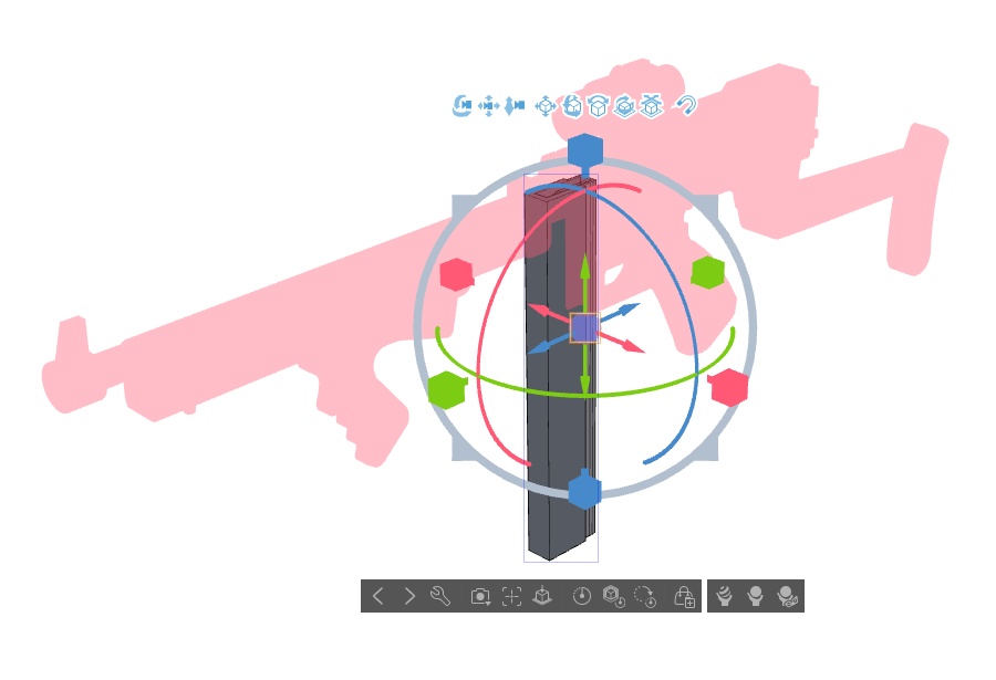 【ブルアカ】佐天涙子銃器 3Dモデル (CLIP STUDIO用)