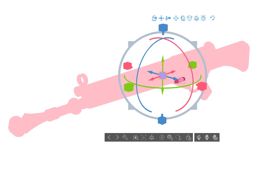 【ブルアカ】才羽 モモイ 銃器 3Dモデル (CLIP STUDIO用)