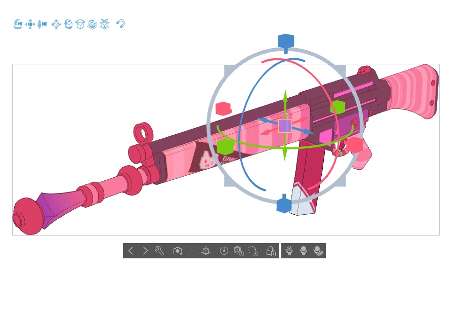 【ブルアカ】才羽 モモイ 銃器 3Dモデル (CLIP STUDIO用)