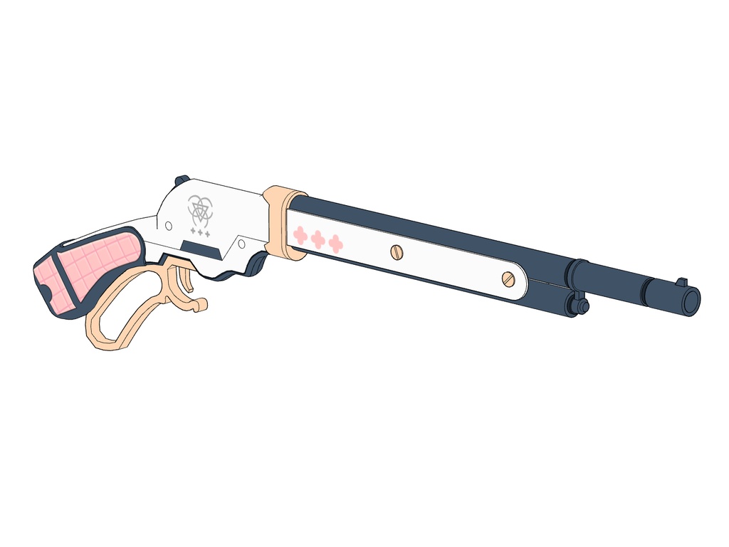 【ブルアカ】蒼森 ミネ 銃器 3Dモデル (CLIP STUDIO用)