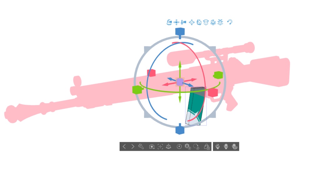 【ブルアカ】才羽 ミドリ 銃器 3Dモデル (CLIP STUDIO用)