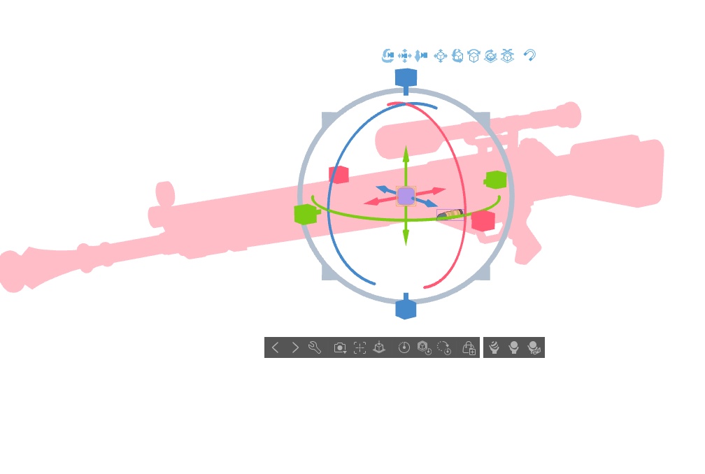 【ブルアカ】才羽 ミドリ 銃器 3Dモデル (CLIP STUDIO用)