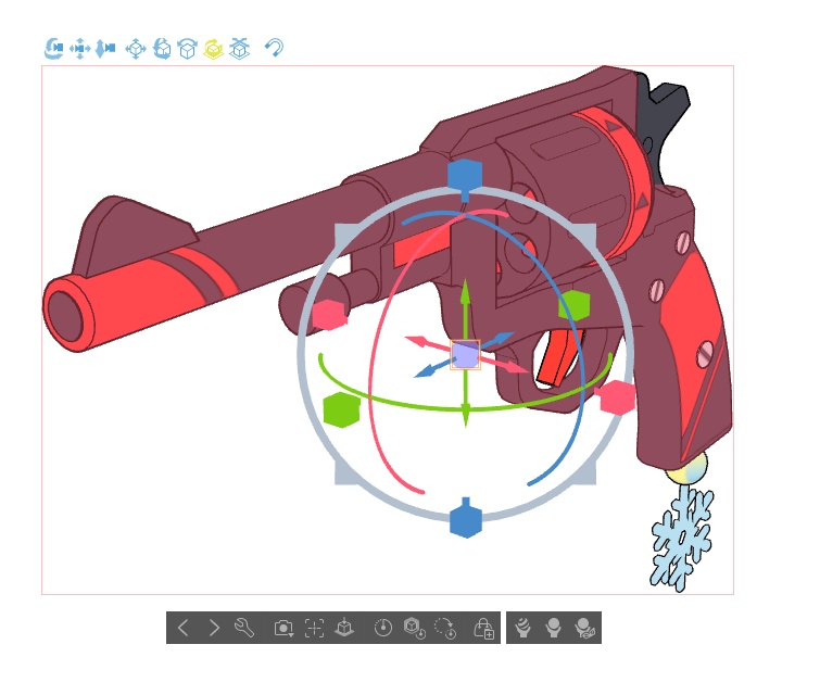 【ブルアカ】連河 チェリノ銃器 3Dモデル (CLIP STUDIO用)