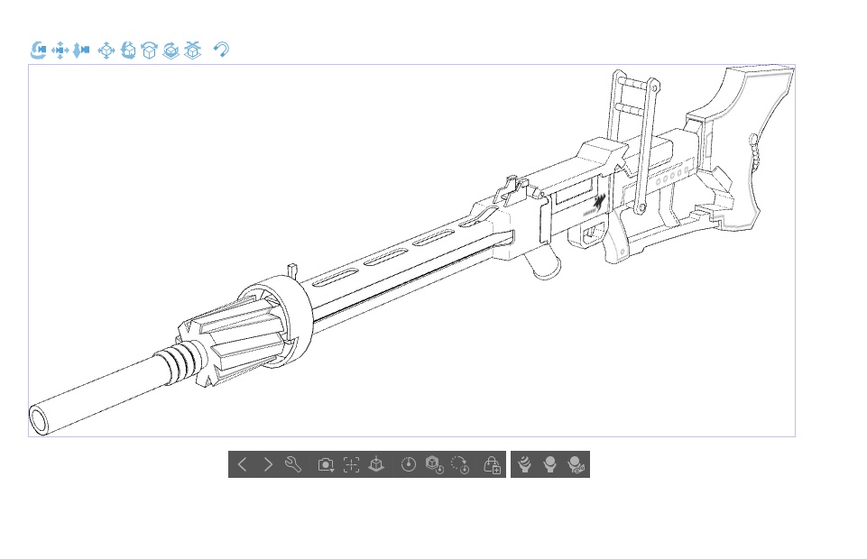 【ブルアカ】空崎 ヒナ 銃器 3Dモデル (CLIP STUDIO用)
