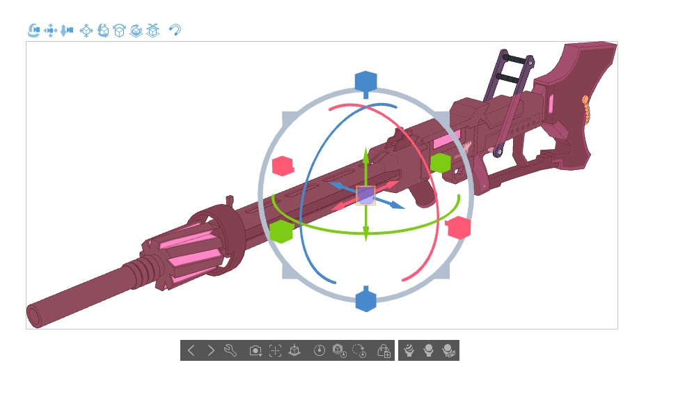 【ブルアカ】空崎 ヒナ 銃器 3Dモデル (CLIP STUDIO用)