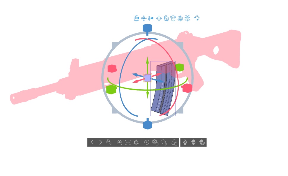 【ブルアカ】里浜 ウミカ銃器 3Dモデル (CLIP STUDIO用)
