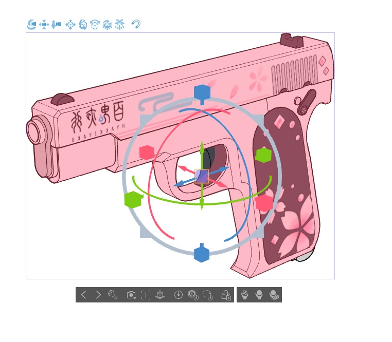 【ブルアカ】水羽 ミモリ 銃器 3Dモデル (CLIP STUDIO用)