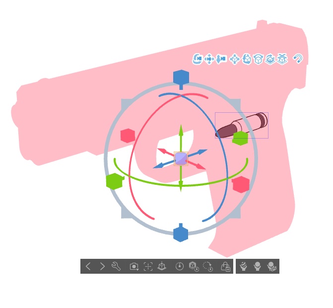 【ブルアカ】水羽 ミモリ 銃器 3Dモデル (CLIP STUDIO用)