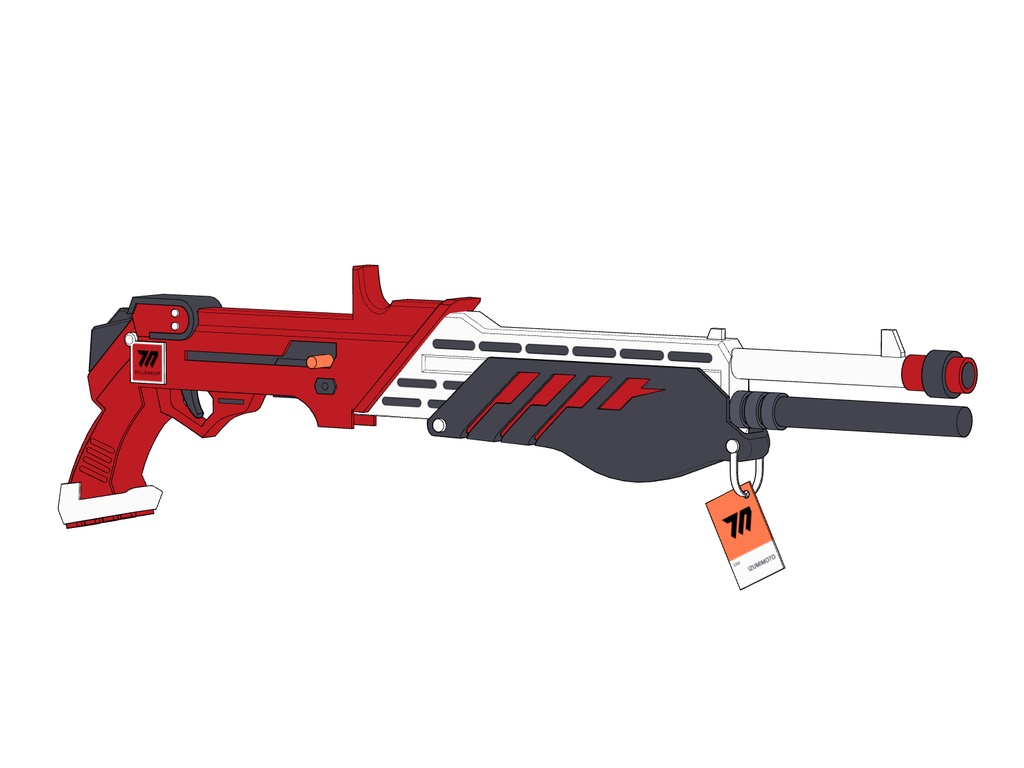 【ブルアカ】和泉元 エイミ 銃器 3Dモデル (CLIP STUDIO用)