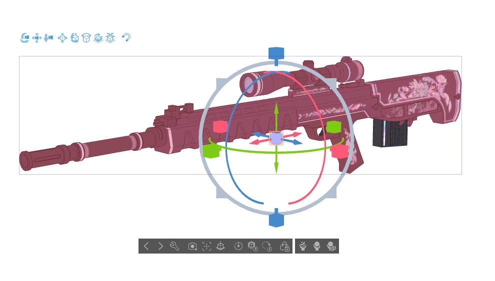 【ブルアカ】春原 シュン 銃器 3Dモデル (CLIP STUDIO用)
