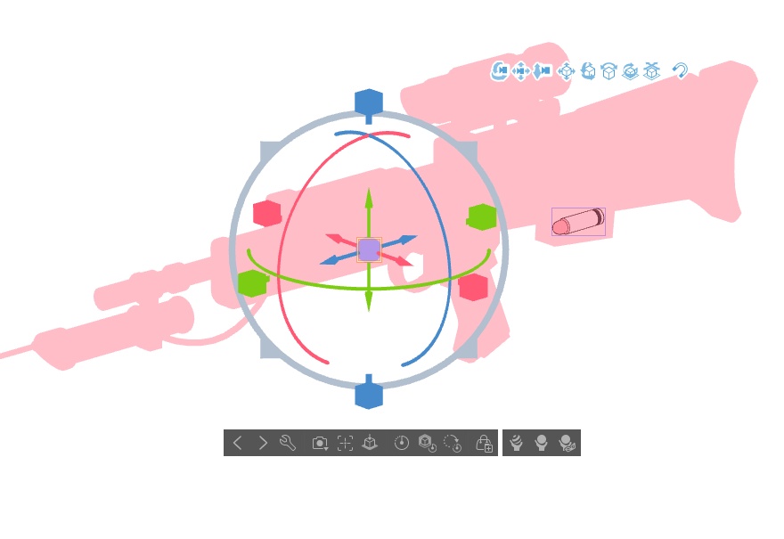 【ブルアカ】鷲見セリナ 銃器 3Dモデル (CLIP STUDIO用)