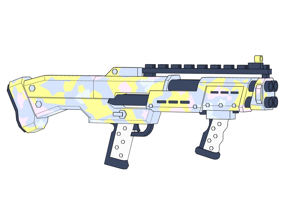 【ブルアカ】宇沢レイサ銃器 3Dモデル (CLIP STUDIO用)