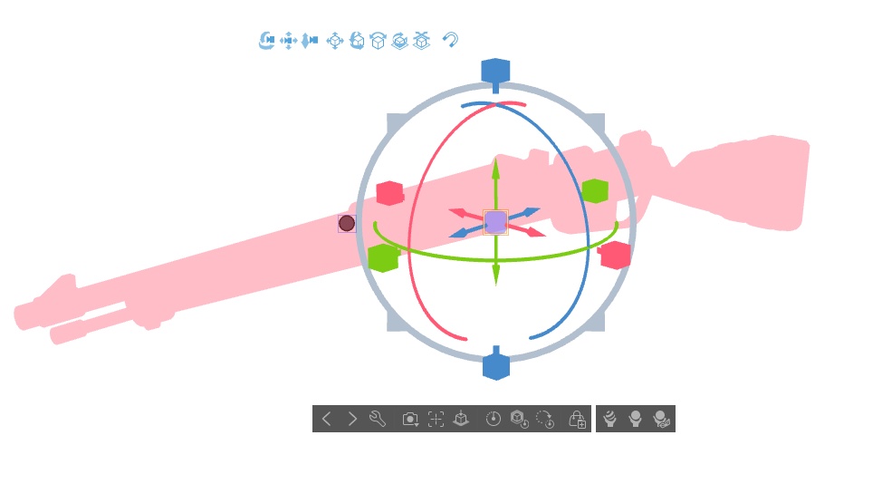 【ブルアカ】白尾 エリ 銃器 3Dモデル (CLIP STUDIO用)