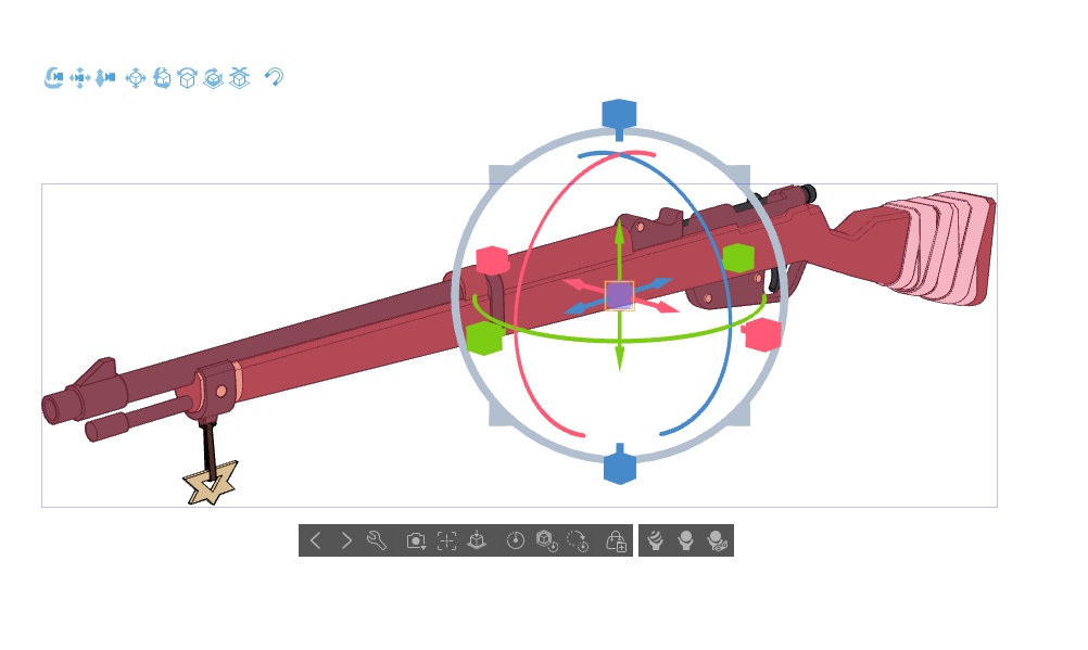 【ブルアカ】白尾 エリ 銃器 3Dモデル (CLIP STUDIO用)