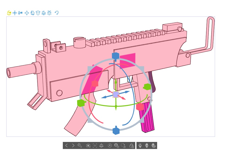 【ブルアカ】白石ウタハ 銃器 3Dモデル (CLIP STUDIO用)