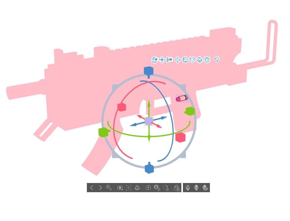 【ブルアカ】白石ウタハ 銃器 3Dモデル (CLIP STUDIO用)