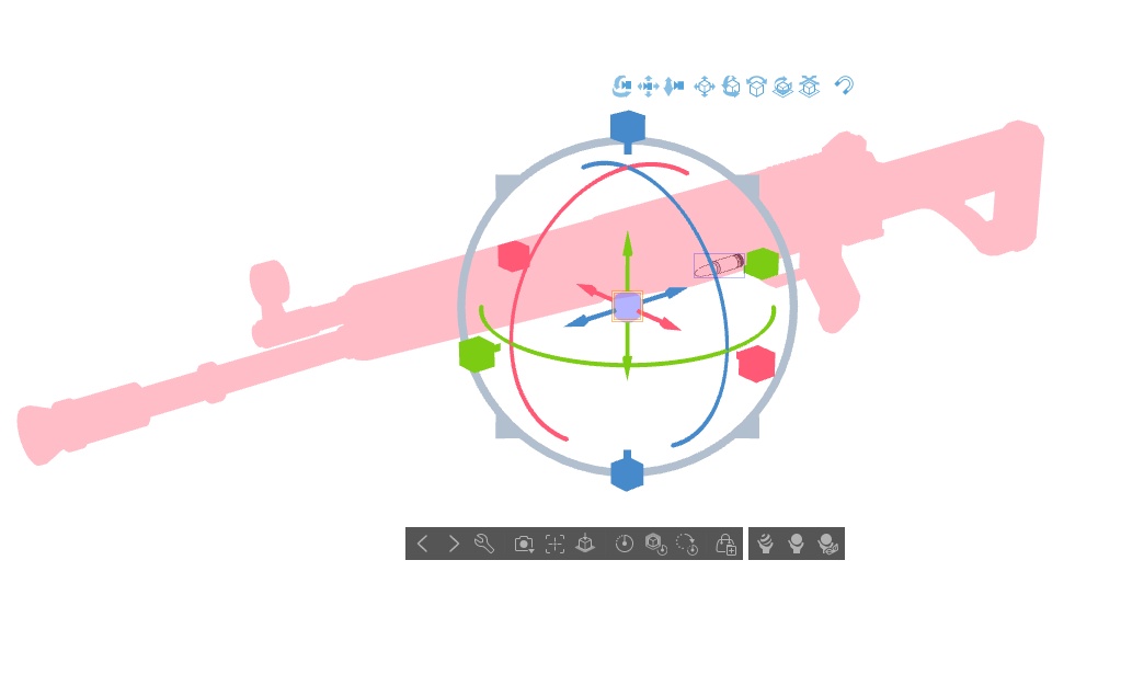 【ブルアカ】春原 ココナ 銃器 3Dモデル (CLIP STUDIO用)