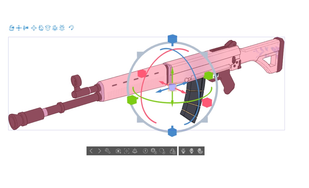 【ブルアカ】春原 ココナ 銃器 3Dモデル (CLIP STUDIO用)