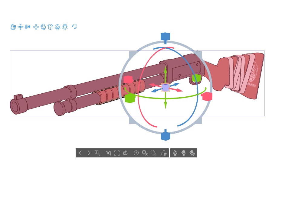 【ブルアカ】内海アオバ銃器 3Dモデル (CLIP STUDIO用)