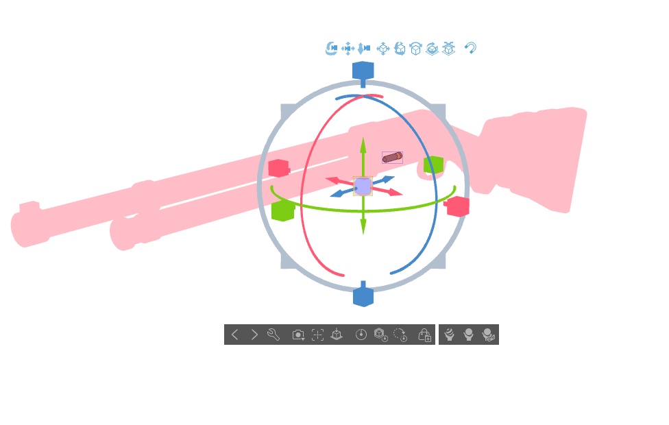 【ブルアカ】内海アオバ銃器 3Dモデル (CLIP STUDIO用)