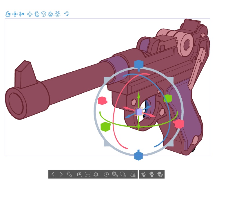 【ブルアカ】天雨アコ銃器 3Dモデル (CLIP STUDIO用)