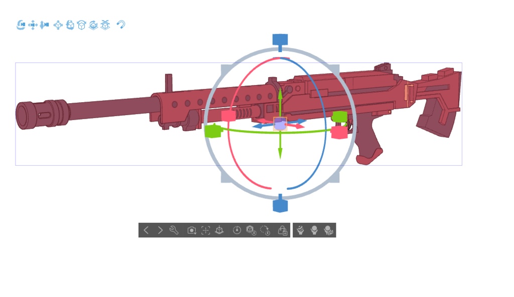 【ブルアカ】浅黄ムツキ銃器 3Dモデル (CLIP STUDIO用)
