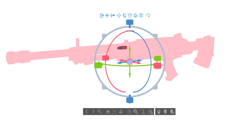 【ブルアカ】浅黄ムツキ銃器 3Dモデル (CLIP STUDIO用)