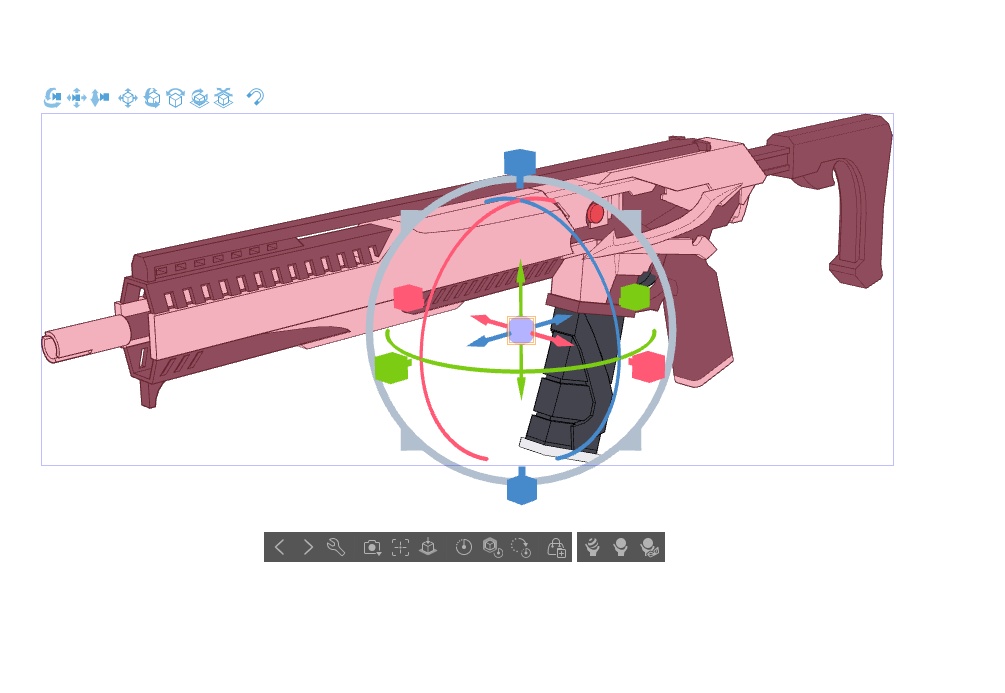 【ブルアカ】守月スズミ 銃器 3Dモデル (CLIP STUDIO用)
