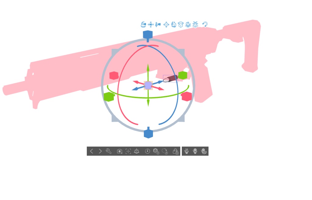 【ブルアカ】守月スズミ 銃器 3Dモデル (CLIP STUDIO用)